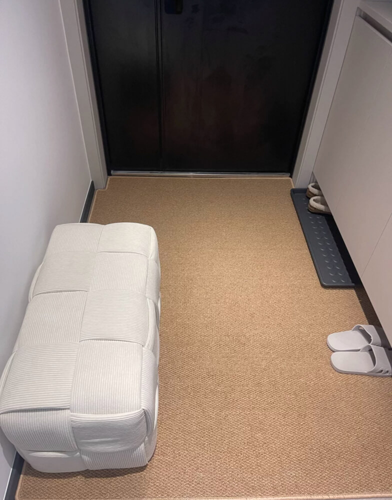 สตูลผ้าลูกฟูก MY DOLLS HOUSE COZY CUBE 70 ซม. สีขาว